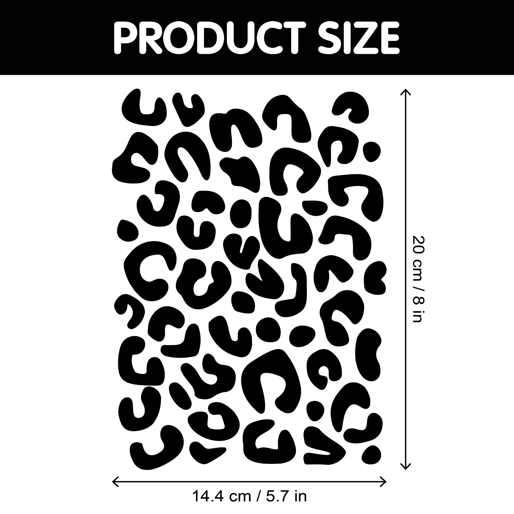 Quanyuchang Leopard Print Vinyl Decals - Image 2