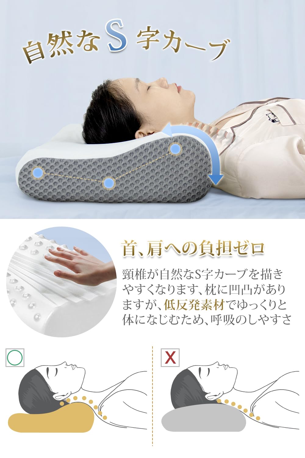 プレミアムモデル ブラック枕 3Dウェーブ構造 プレミアムモデル ブラック枕 3Dウェーブ構造 Amazon｜ヒツジの