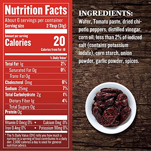 Image of EMBASA Chipotle Peppers in Adobo Sauce, 7 Oz Can (12-pack)