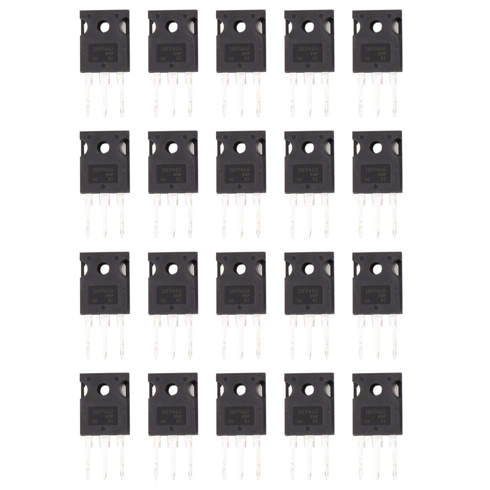 Bloepum 20pcs 5X IRFP460 20A 500V Power MOSFET N-Channel Transistor