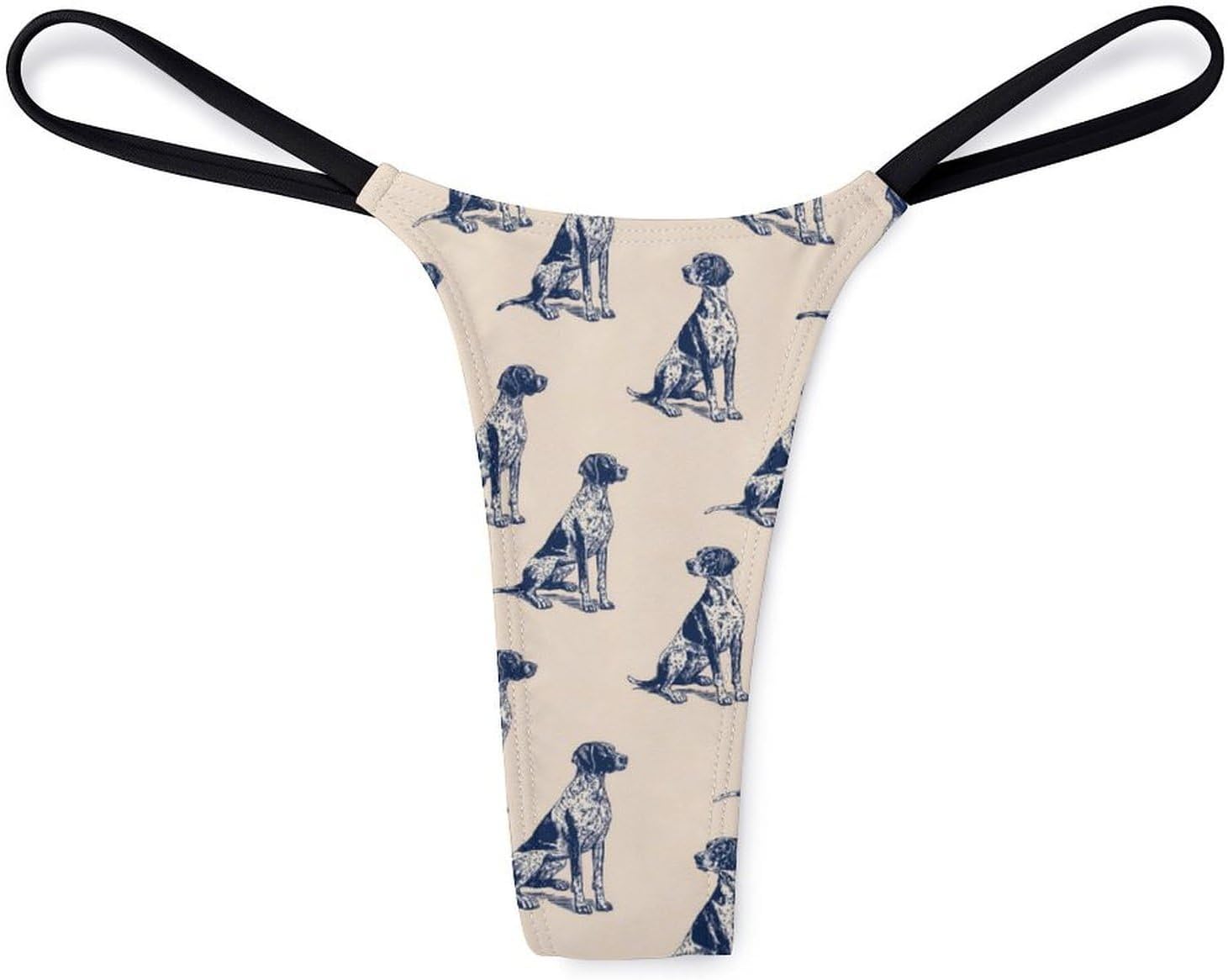 German Shorthaired Pointer Dogs Pattern Sexy G String Thongs for Women Underwear