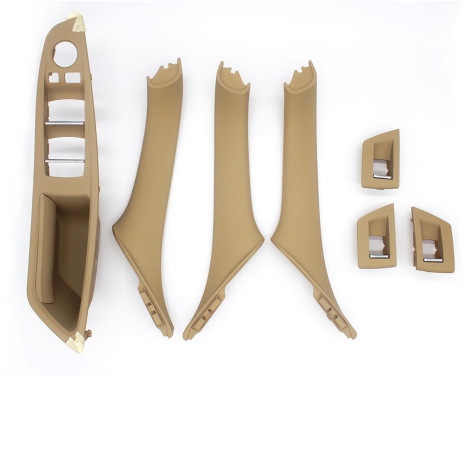 YUEYZHK Right Hand Drive RHD for 5 Serie F10 F11 520 525 Car Interior Door Handle Inner Panel Pull Trim Cover(Beige5)