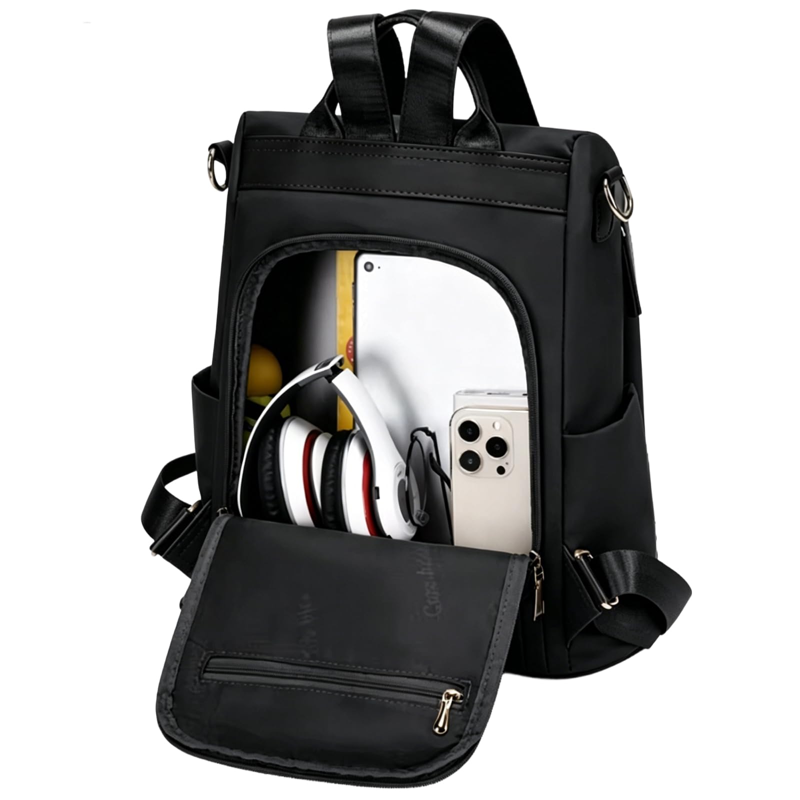 Leathario Mochila Antirrobo Para Mujer con Multibolsillos, Bolso Multifuncional para Uso Diario como Viaje, Escuela y Universidad