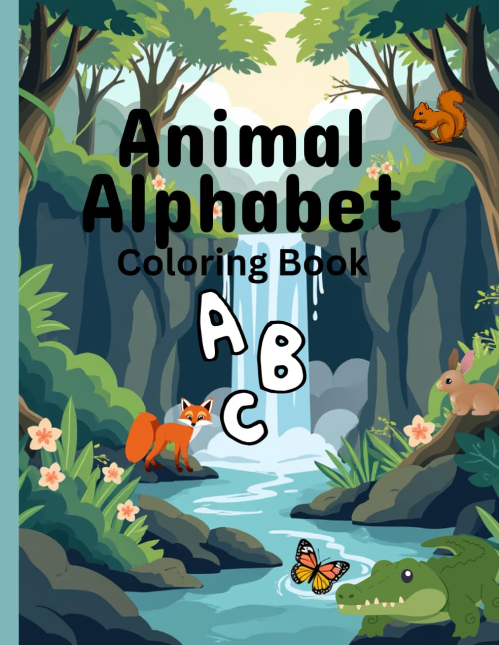 Animal Alphabet: Coloring Book