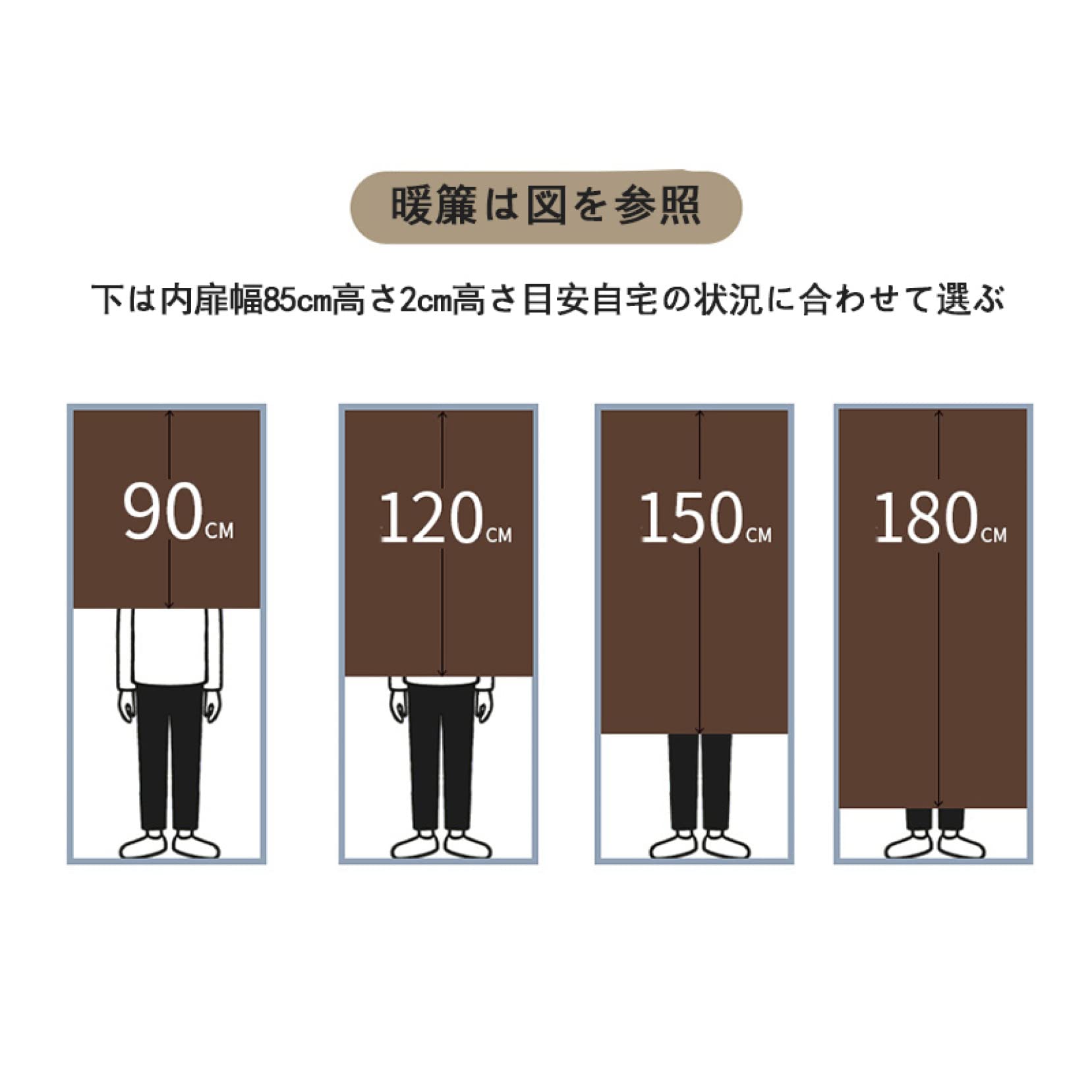 Amazon｜のれん 生成り 75x90cm 幅85cm x 丈150cm ナチュラル