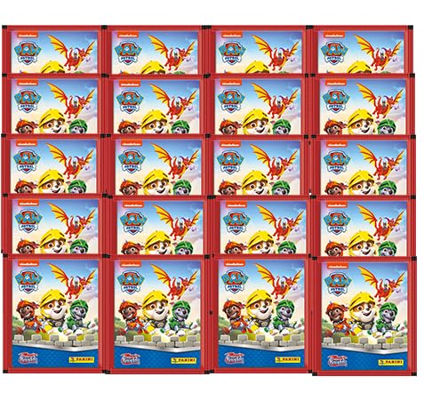 Panini Paw Patrol Serie 8 Rescue Knights Sticker – 20 bolsas de pegatinas