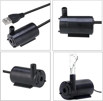 Bolivia's Mini Dalgıç Su Pompası, USB Güç Girişli Yüksek Performanslı, Küçük Boyutlu ve Sessiz Çalışan, Akvaryum ve Küçük Su Tankları için Pratik Su Pompası Seti