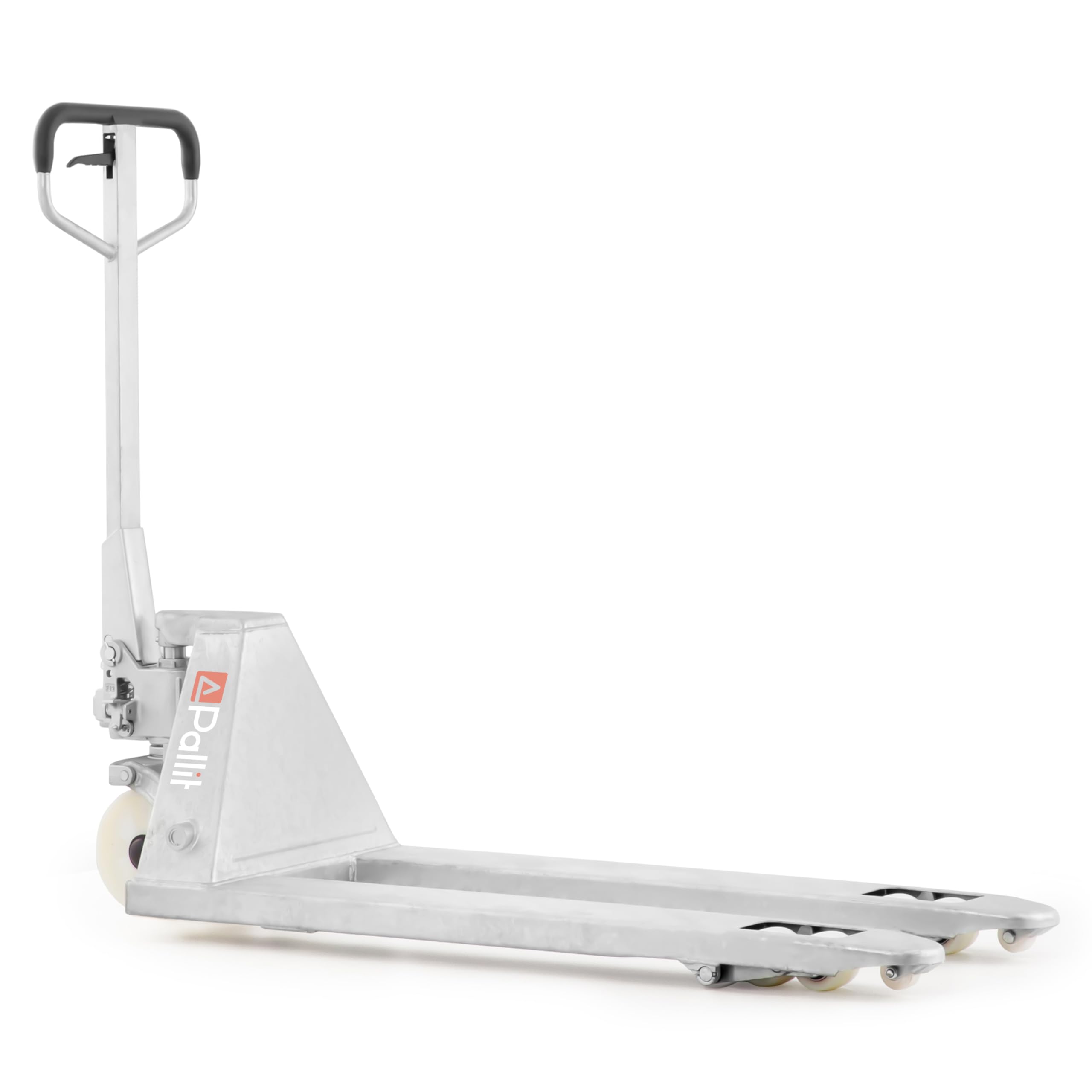 Pallit Transpallet manuale GALVAN | portata 2500 kg | lunghezza delle forche 1150 mm | ruote in nylon | Acciaio zincato