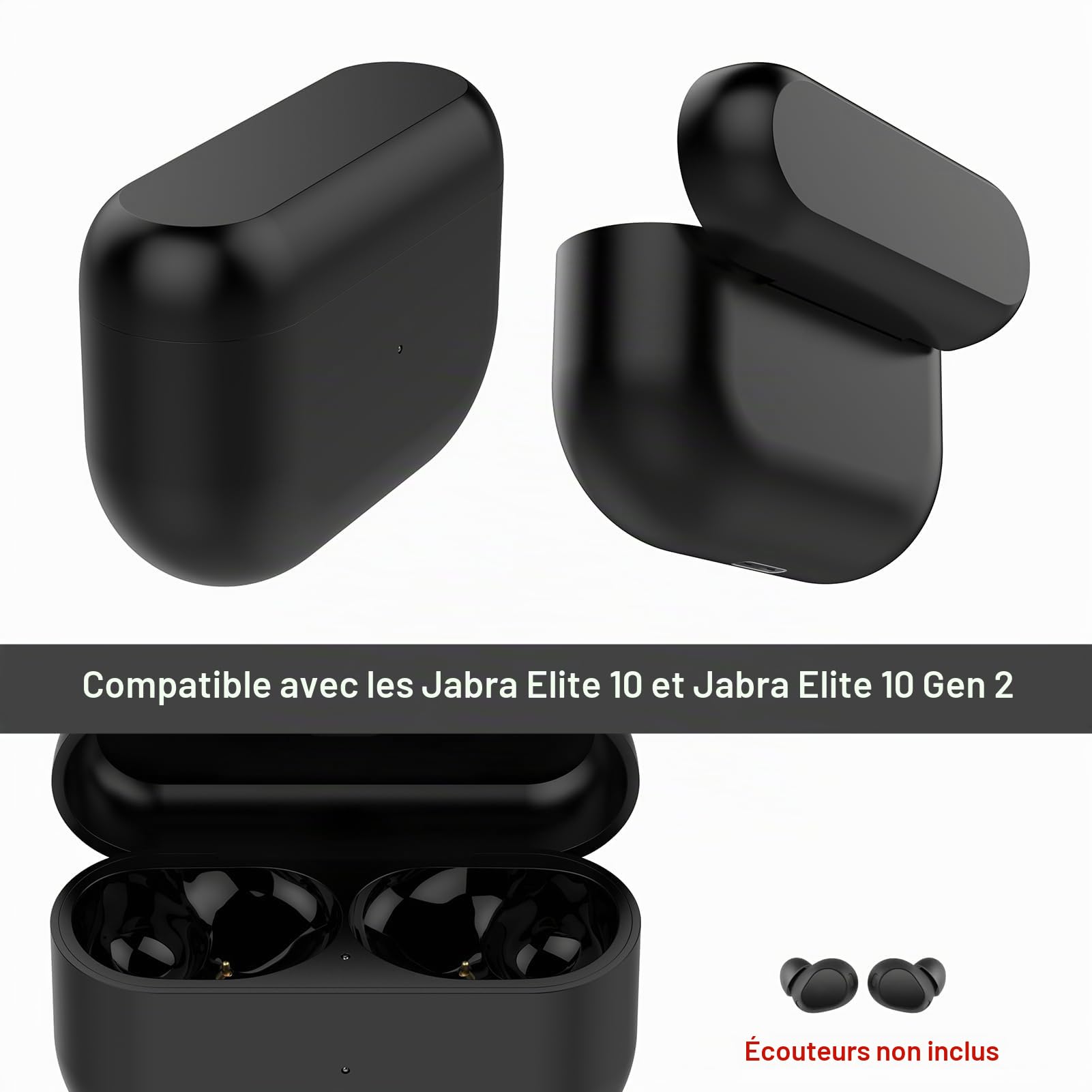 Étui de chargement de rechange pour Jabra Elite 10, étui de chargement pour écouteurs Jabra Elite 10 Gen 2