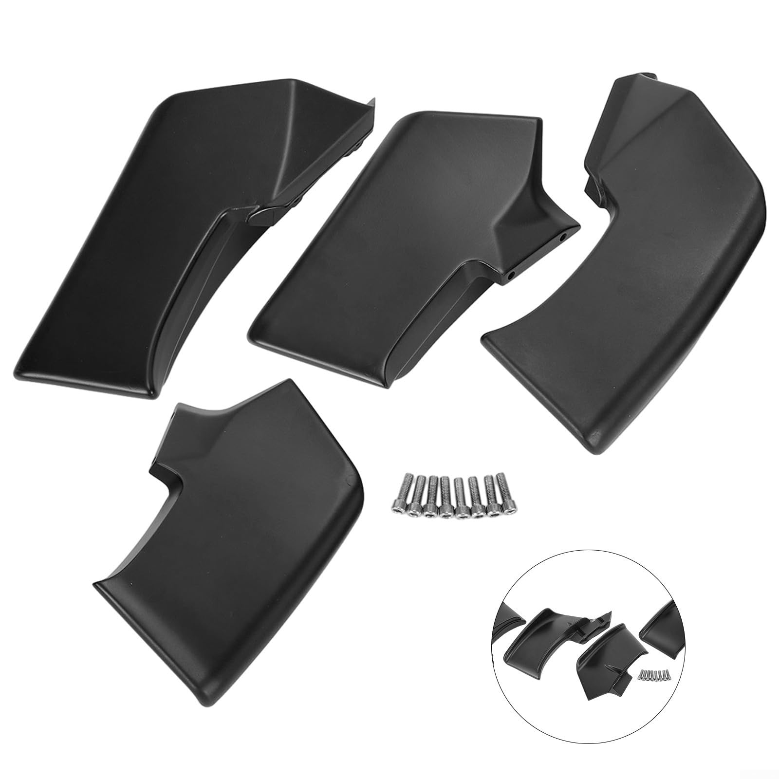 Streetfighter V4 V4S SP SP2 Kit alette laterali spoiler in plastica ABS nera, adatto per modelli 2020-2023, non per V