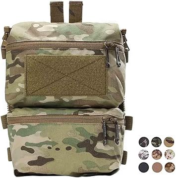 Emerson FRO Style V5 Vest Back حقيبة مزدوجة متعددة الأغراض بسحاب على حقيبة الظهر ذئب بني