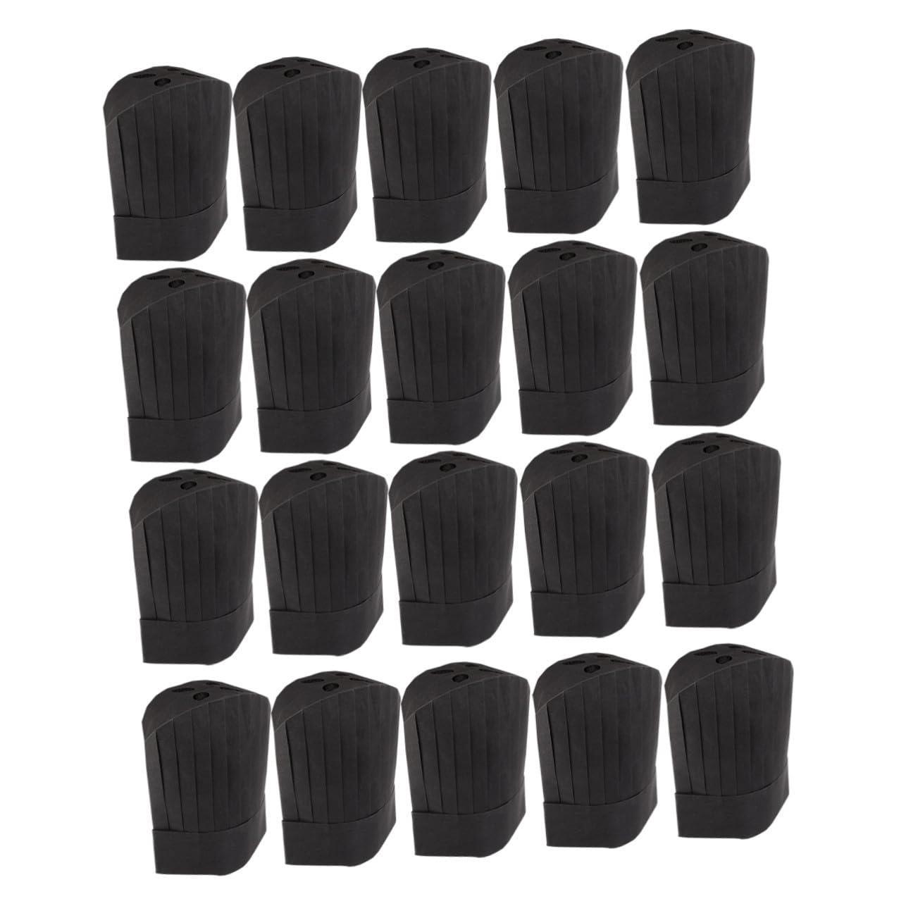 ORFOFE 20 Piezas Sombrero de Cocinero Desechable Gorro de Cocina Anti-Manchas Ecológico y Biodegradable para Chefs y Catering