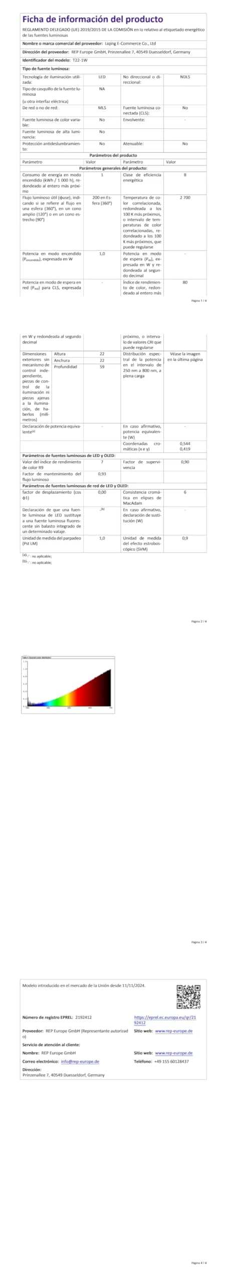 Paquete de 25 Bombillas de Repuesto G40 E12 LED 1W, Blanca Cálida 2700K, Bombilla Filamento G40 LED, 100LM, IP54 Impermeable, No Regulable, Bombilla Edison E12 para guirnalda exterior, jardín, Fiesta