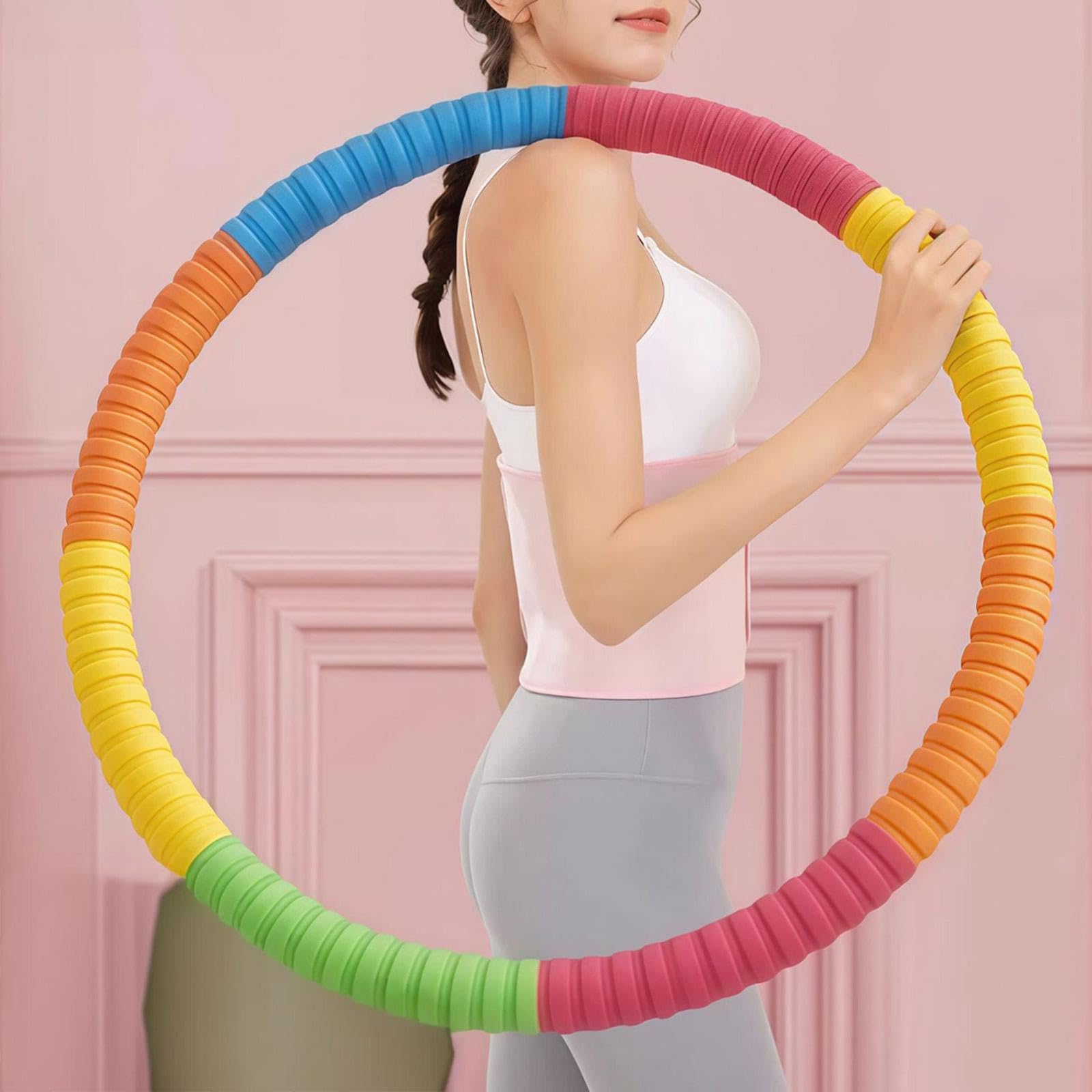 MERISHOPP Weighted Fitness Hoop Children Adults 85cm for Beginners & Advanced Home Gym 3.5kg| Sports Equipment | Outdoor Sports Gear | Exercise Gear-image-37