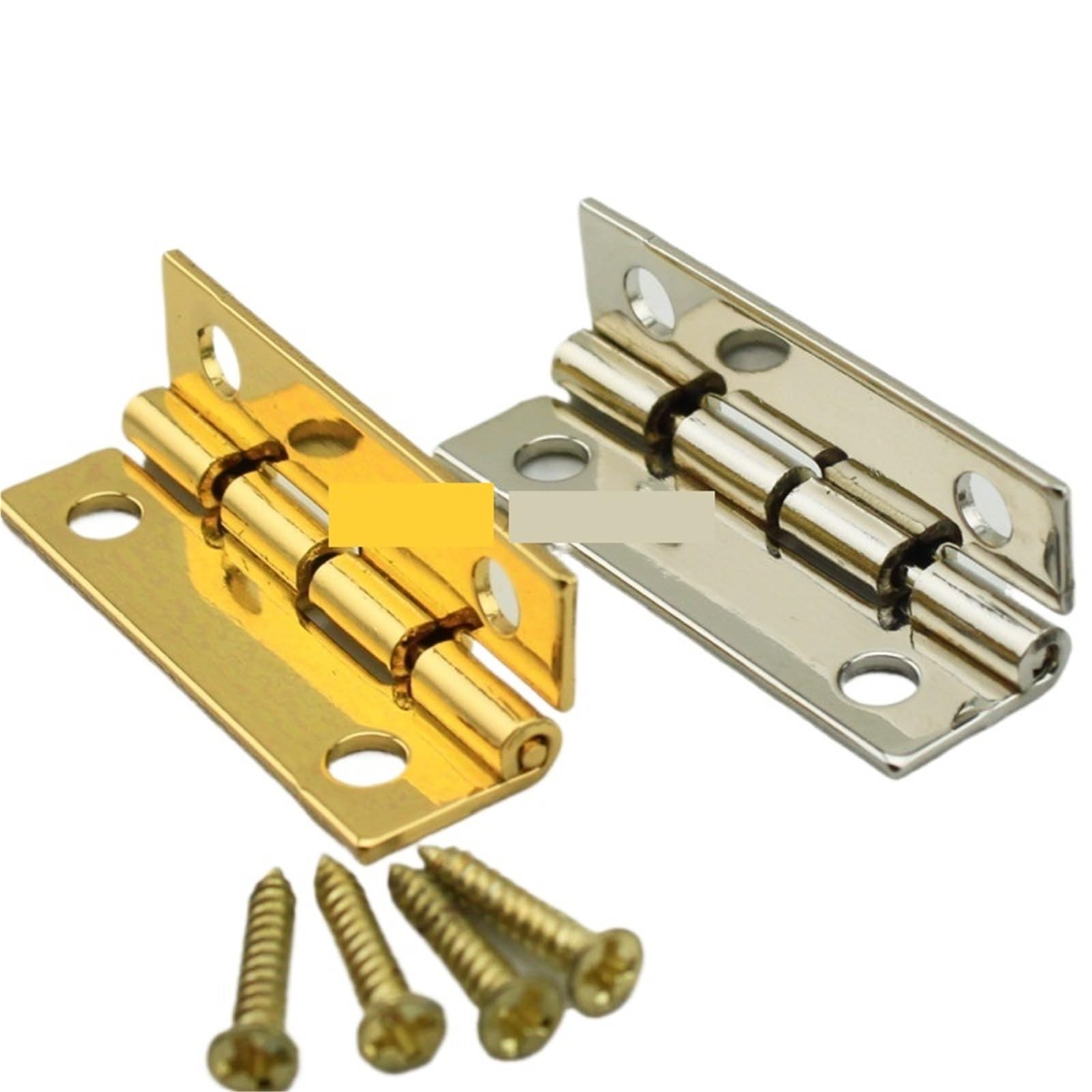 10pcs 10 * 30mm 4 Holes Iron Box Hinges Jewelry Box(Golden)