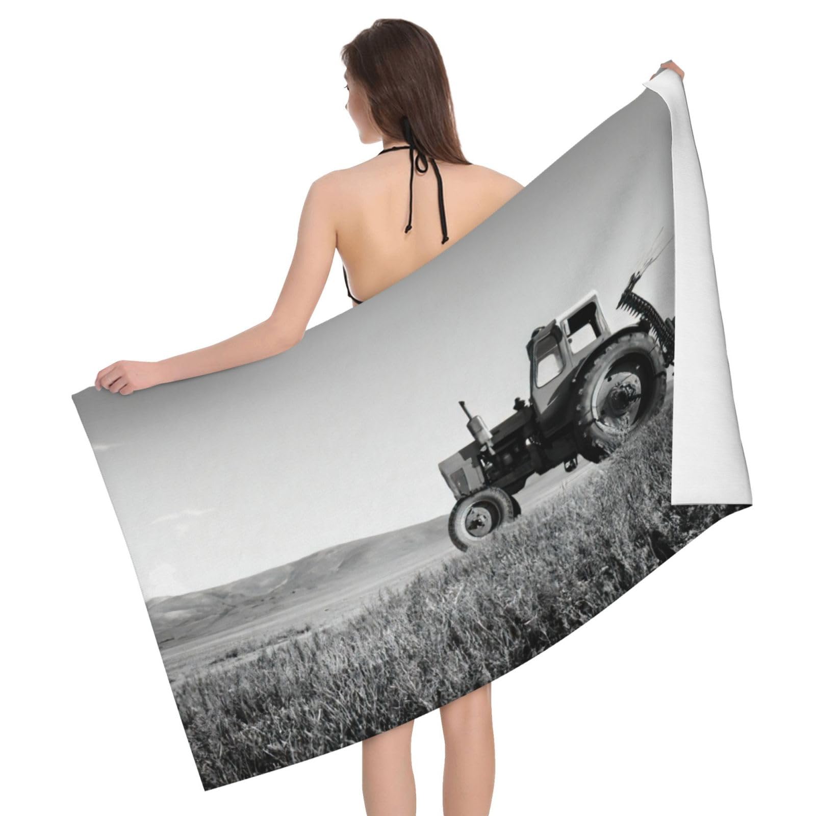 Serviette tracteur agricole à séchage rapide pour camping et voyage