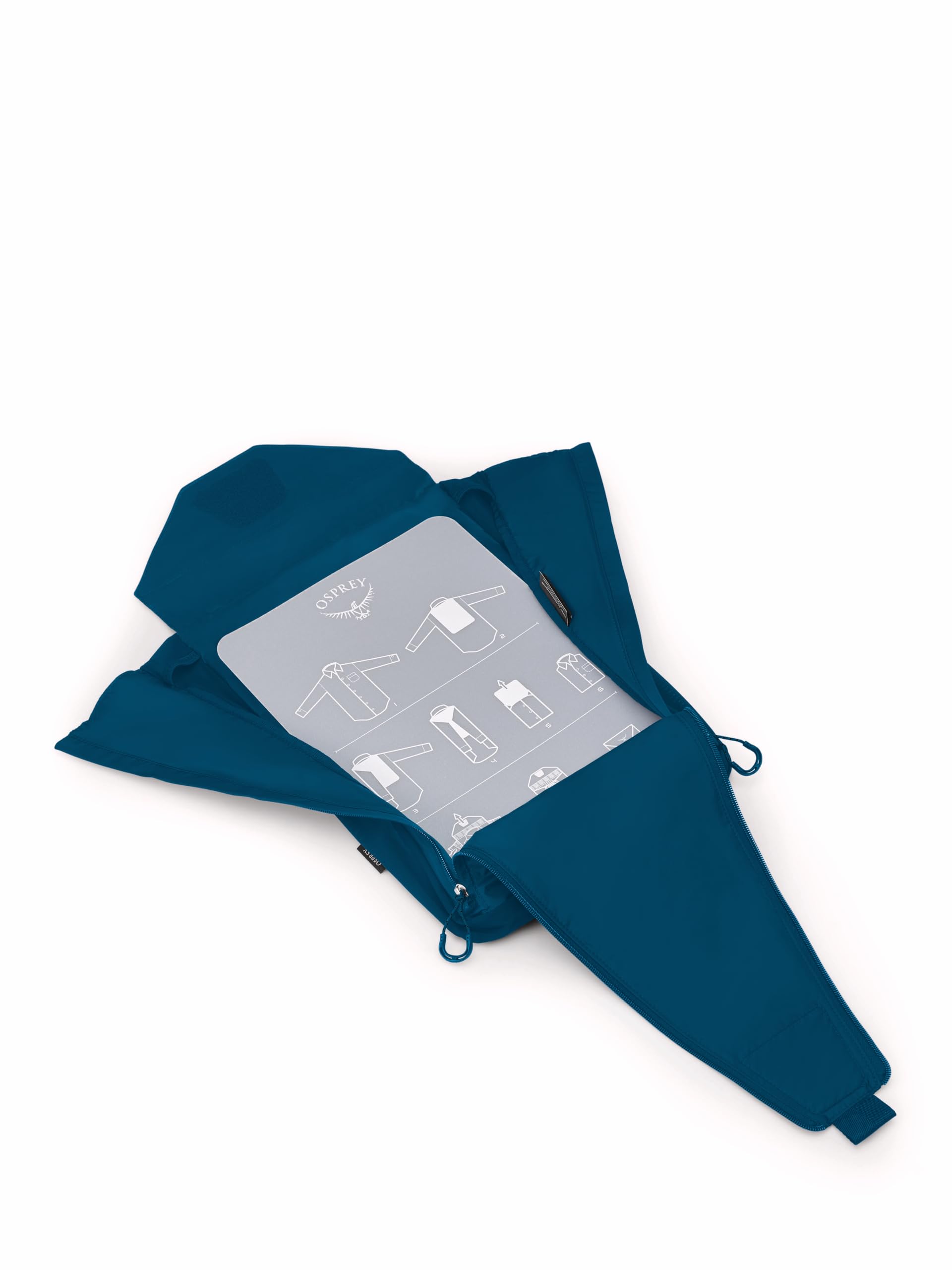 Osprey teczka na ubrania akcesoria unisex - podróż nabrzeże niebieski O/S, NIEBIESKI, Jeden rozmiar, Casual