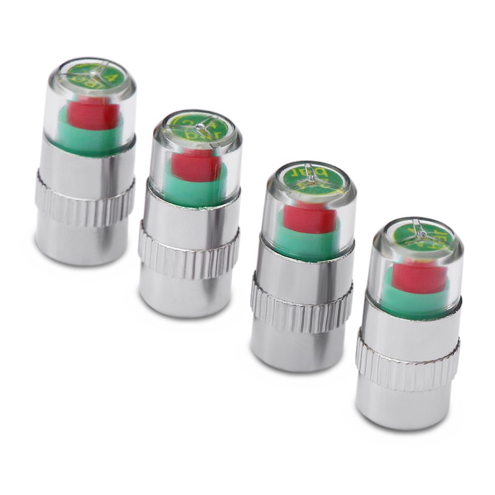 TOPDECOCar Tyre Tire Pressure Valve Stem Caps Sensor Eye Air Alert Tire Pressure Monitoring Tools Kit