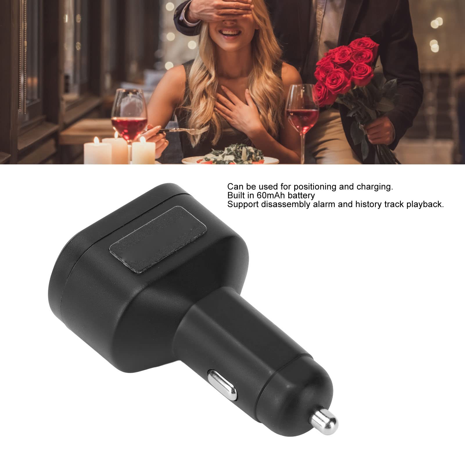 Cyrank Caricabatteria da Auto USB, Caricatore USB Portatile Compatto per Telefono da Auto Adattatore per Caricabatteria da Auto USB Adattatore per Accendisigari per Camion Camper