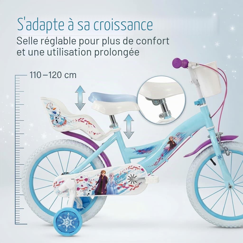Huffy TOIMSA Vélo 16" Frozen 5/8 Ans
