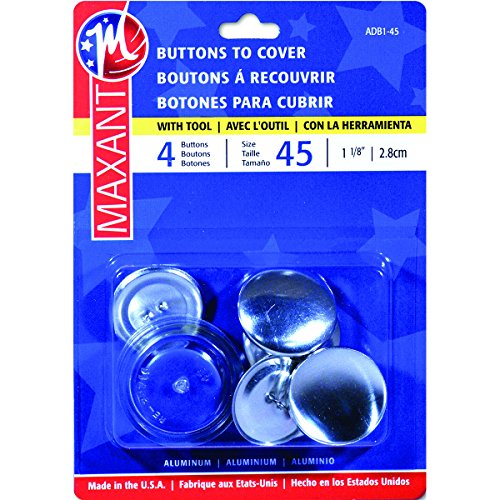 Maxant Button Cover Button Kit-Size 45 1-1/8" 3/Pkg
