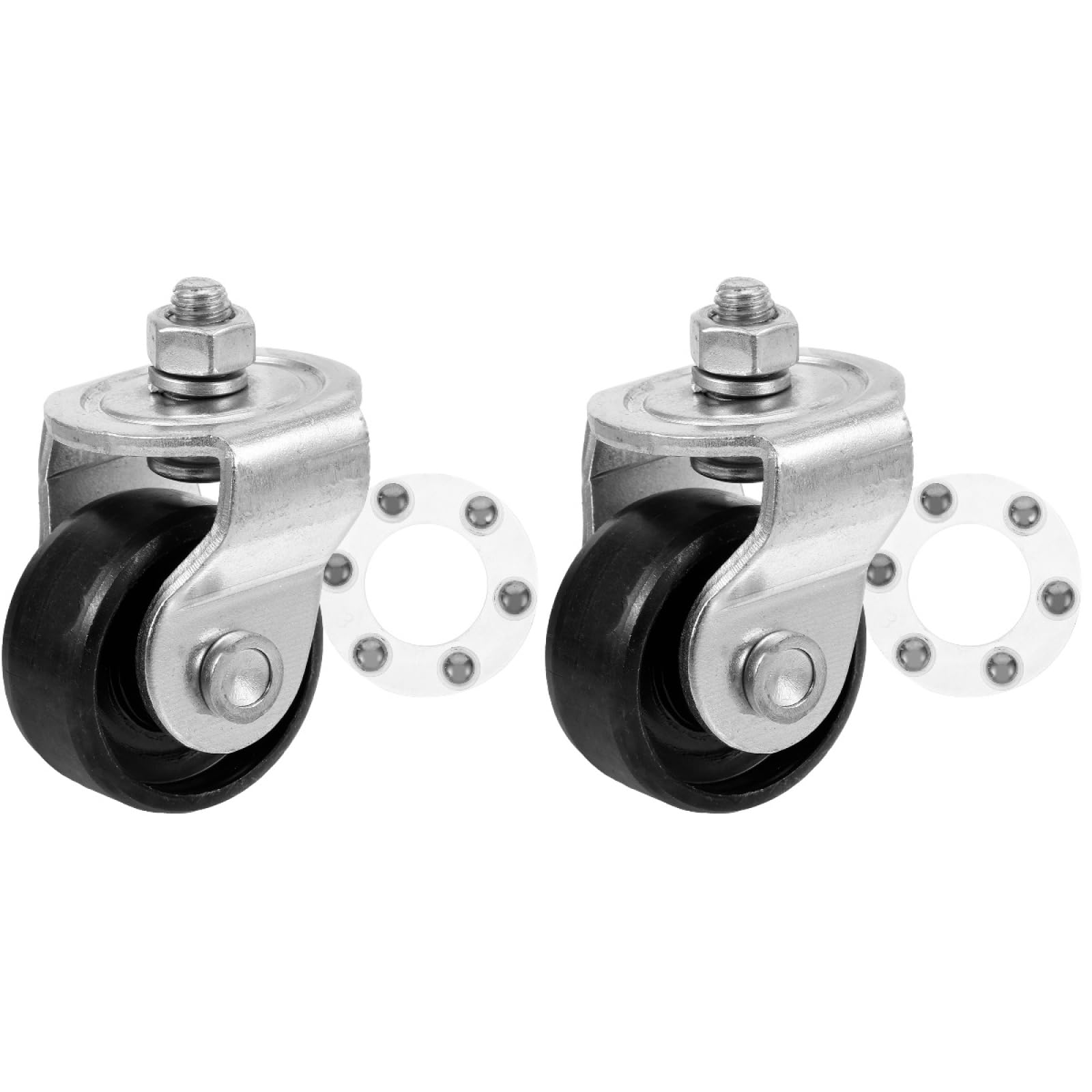 Hemoton 2pcs Jack Front Wheel Wheels For Garage Horizontal Jack