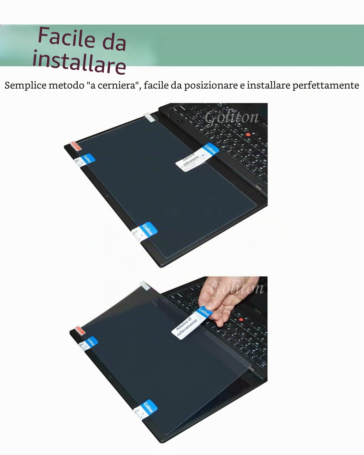 Pellicola salvaschermo antiriflesso con filtro anti luce blu da 15,6 pollici per 16: 9 DELL/HP/Asus/Acer/Samsung/Lenovo