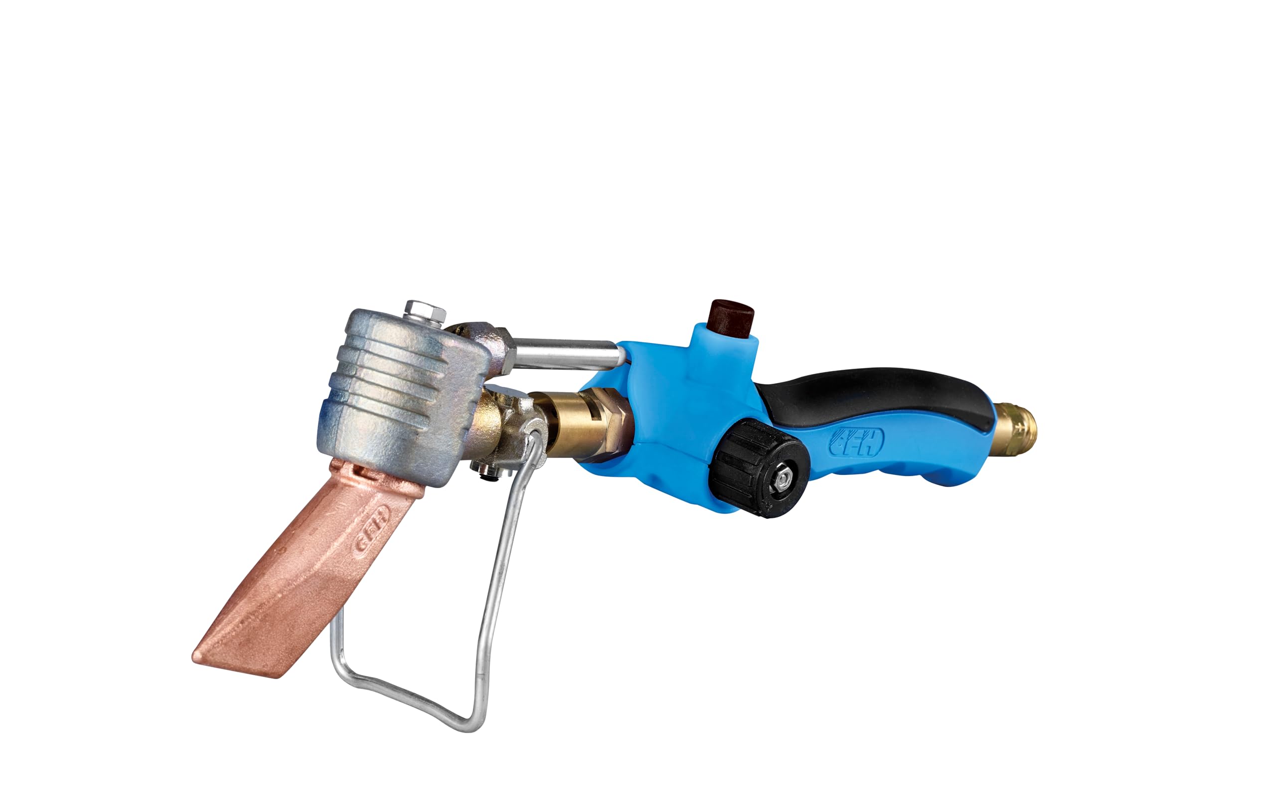 CFH Kupferlötkolben KL 143 - Premium Hammer Gas Lötkolben mit 240 g Kupferkolben, Lötbrenner mit Piezozündung, Lötgerät zum Weichlöten an Dachrinnen, Kupferblechen und verzinkten Stahlblechen