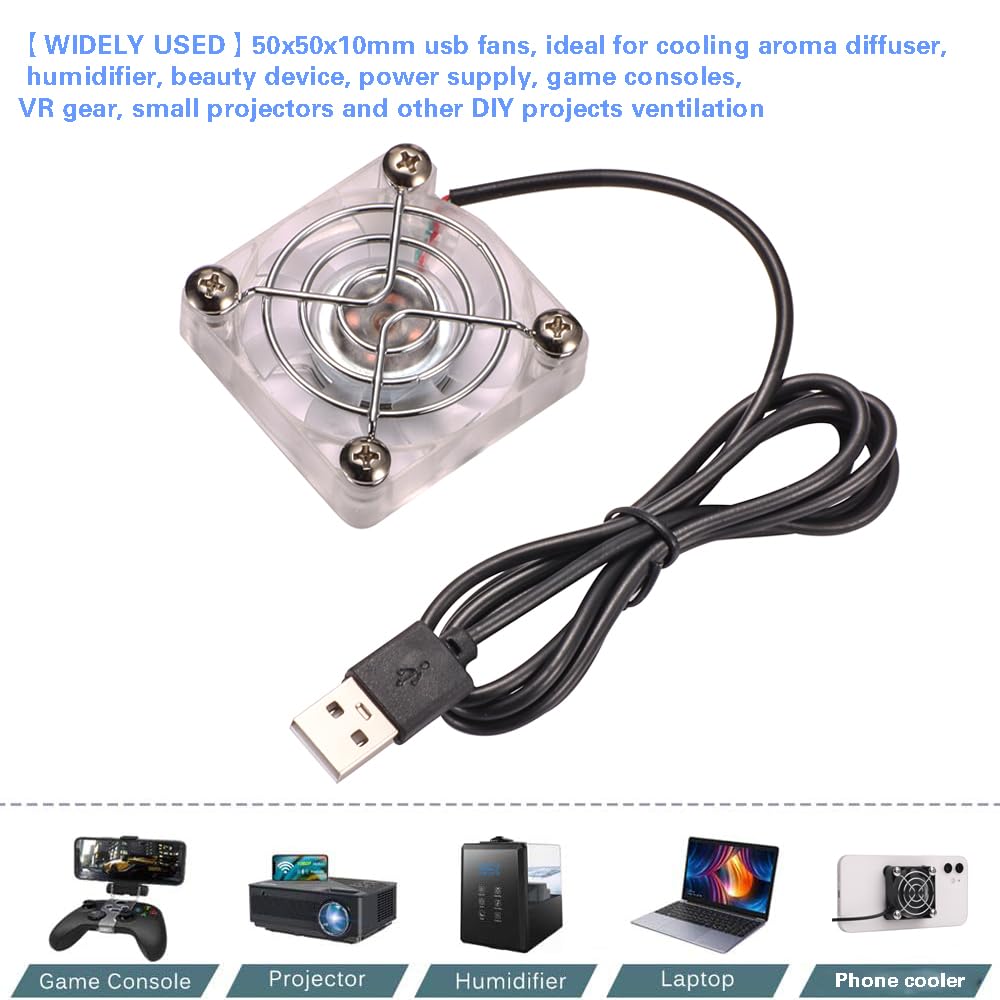 Magnetic Usb Fan 40mm USB Cooling Fan - 5V Mini Ventilator For ...