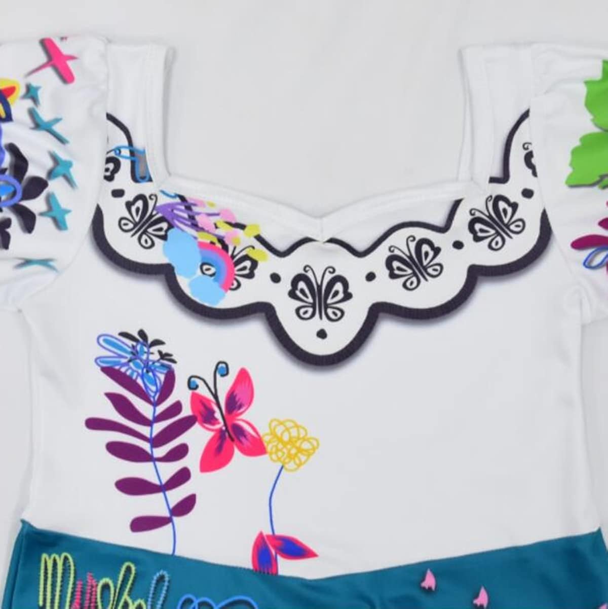 Miniatura 3 de Disfraz de Mirabel para niños disfraz de princesa Mirabel Madrigal disfraz de falda con estampado elegante para niñas