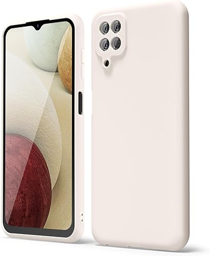 oakxco Funda para teléfono Samsung Galaxy A12 con agarre de silicona líquida, bonita funda de gel TPU suave y delgada para mujeres y niñas, diseño