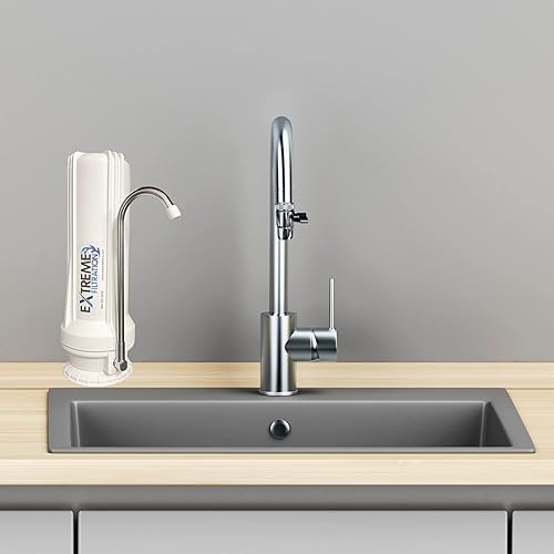 Miniatura 6 de Extreme Filtration Sistema de filtro de encimera  Fácil instalación  Purificador de agua potable de encimera  Blanco
