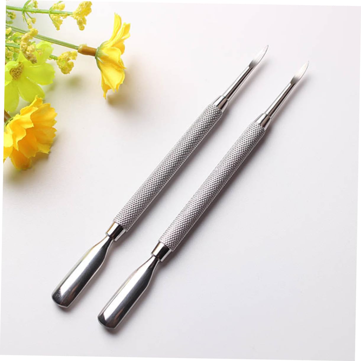 minkissy Professional Nail Cuticle Remover Stainless Steel Cuticle Spoon Pusher Manicure Tool