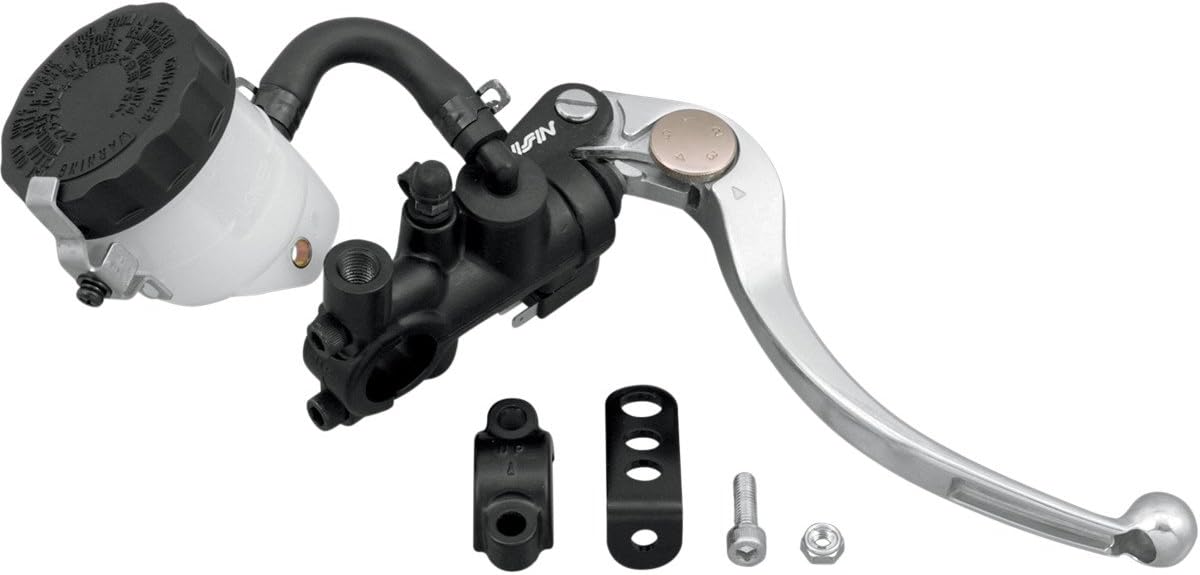 Shindy 17-656 Black/Silver Radial Master Cylinder Brake Kit for Daytona Nissin with 19mm Piston