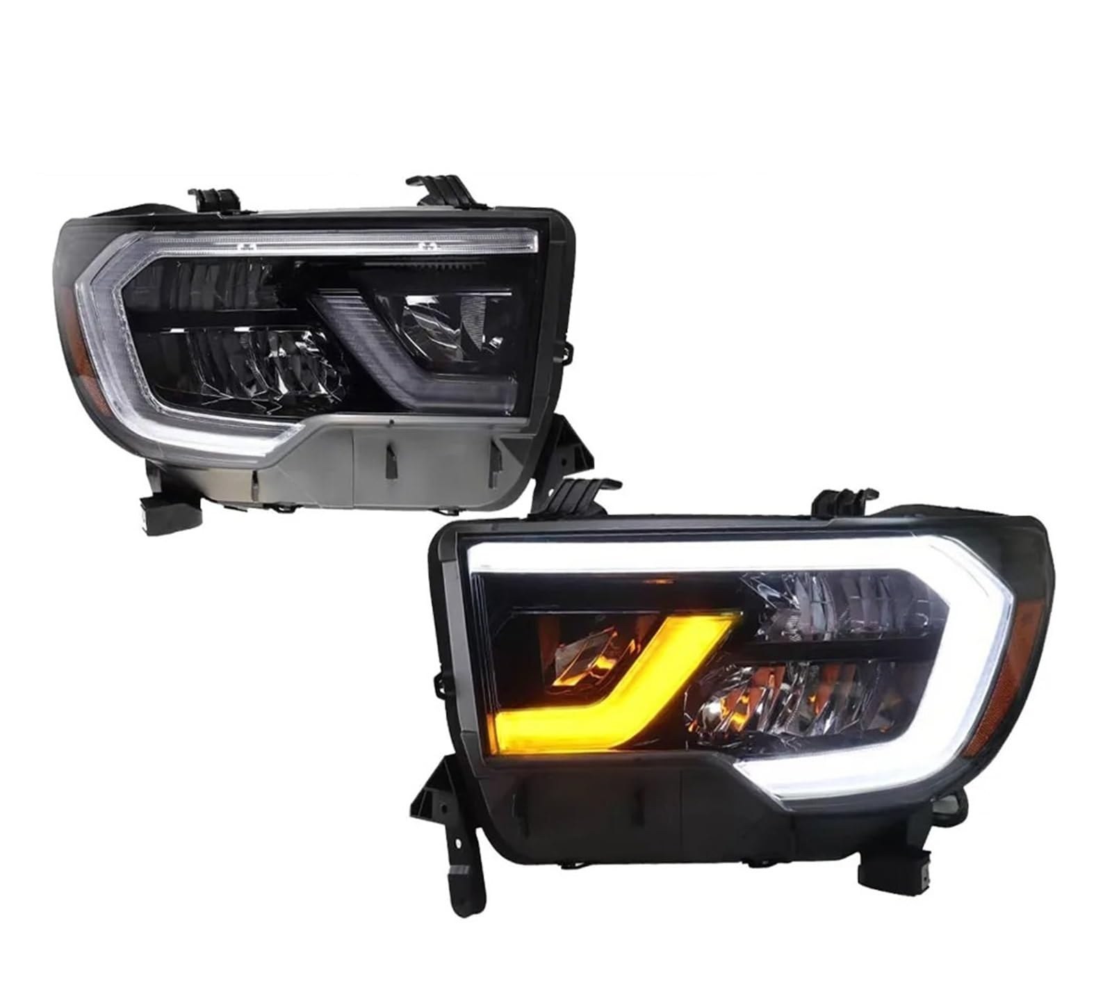 Car Headlights 1 Pair Car Head Lamp For Toyota For Tundra 2007-2013 LED Headlight LED Projetor Light Daytime Running Light Auto Accessories