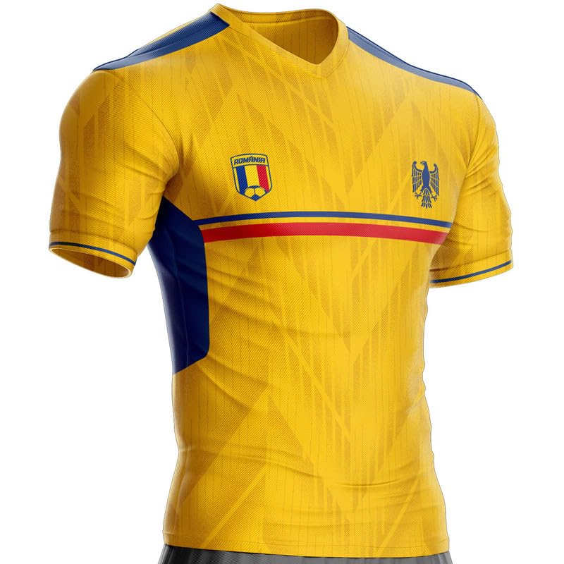 Trikot Rumänien RM-40 Fußball Rumänische Flagge Geschenk S gelb XL