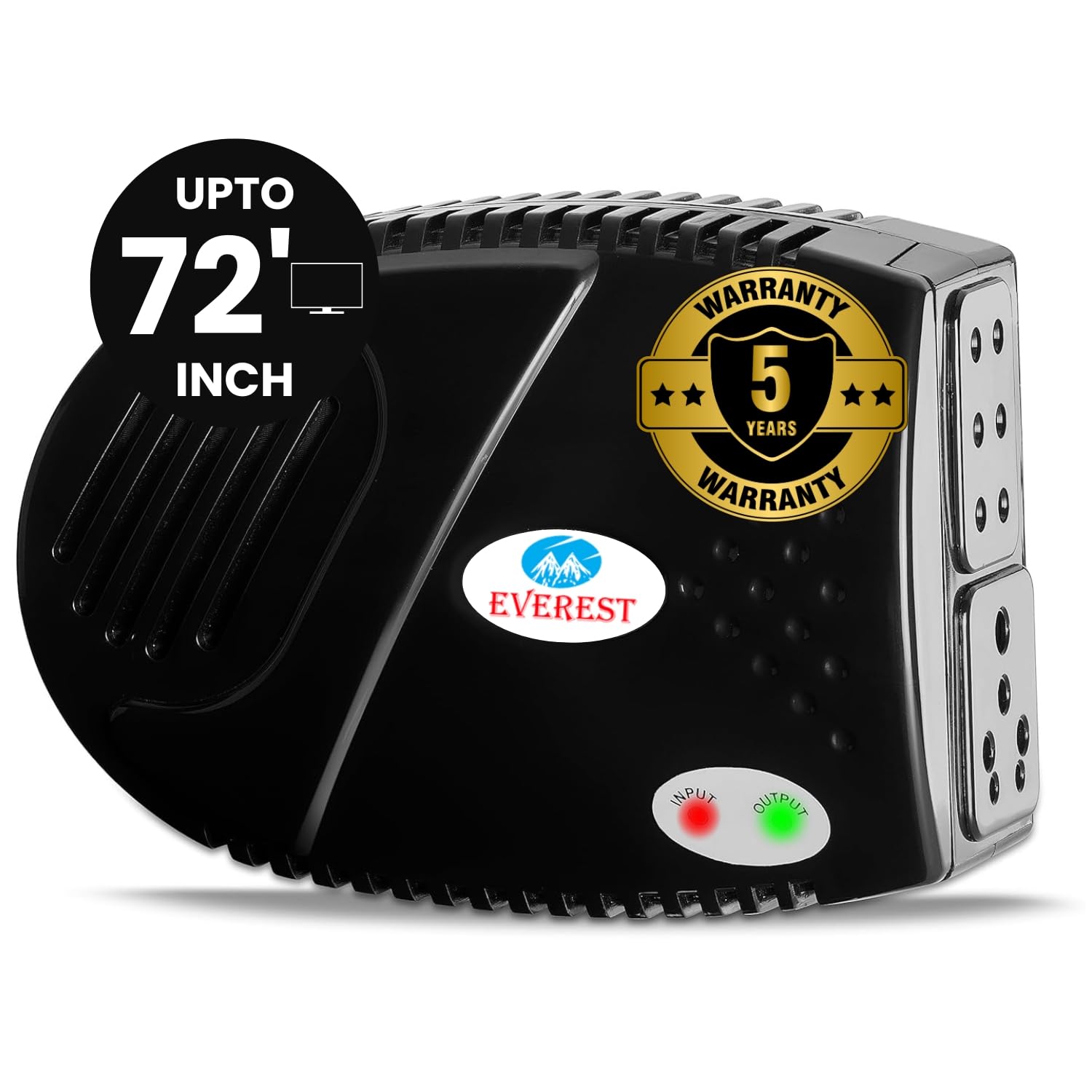 Everest ELS 100-N ABS Body Voltage Stabilizer for TV Upto to 72 inch LED/Smart TV, Home Theater,Set Top Box, Blu-Ray Player (Working Range : 90 V to 290 V) (B00VGQEH6K) Amazon Price History, Amazon Price Tracker