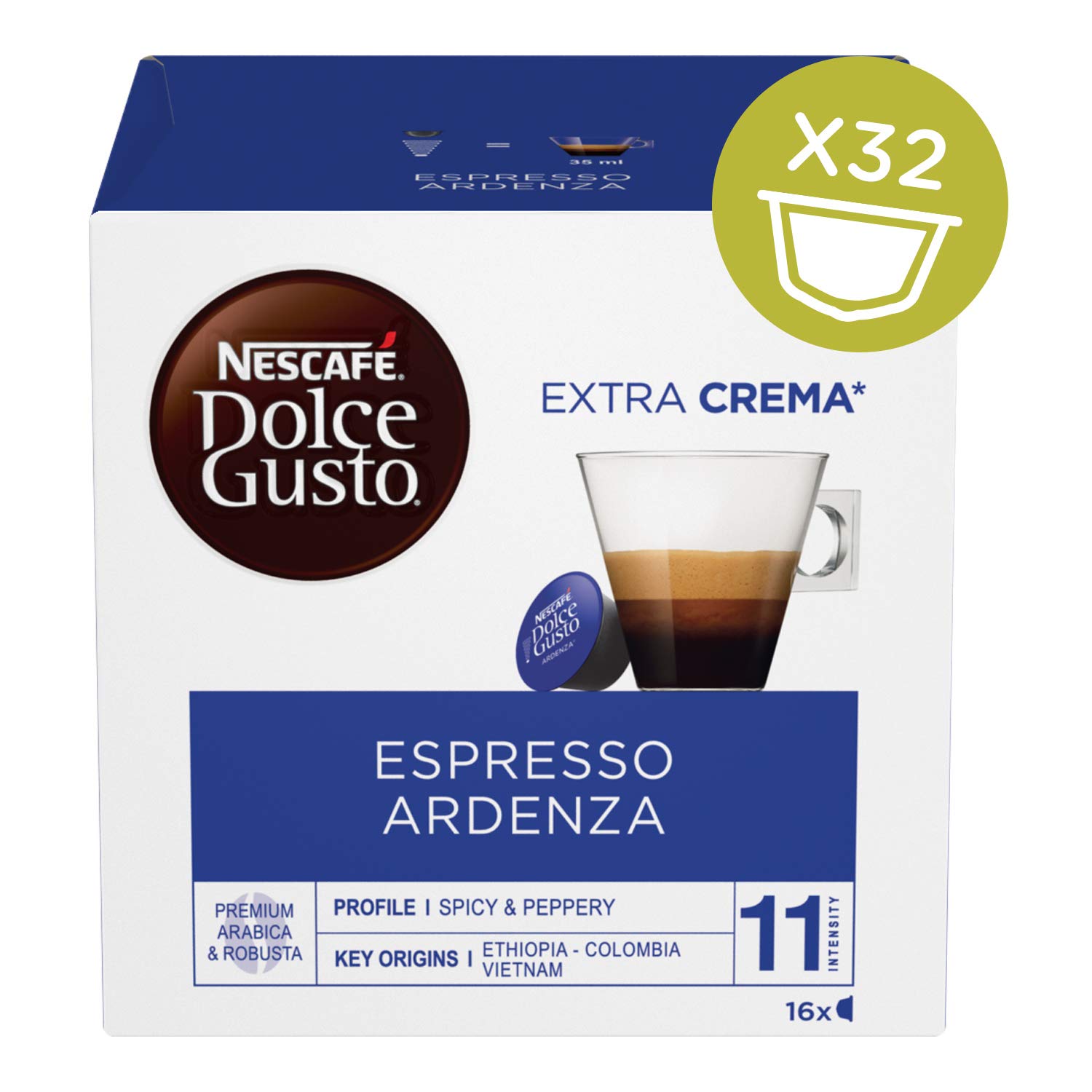 NESCAFÉ DOLCE GUSTO Kit de degustación de café expreso Barista, Espresso Ardenza, Essenza di Moka, 6 paquetes de 16 cápsulas (96 cápsulas compatibles con Nescafé Dolce Gusto)
