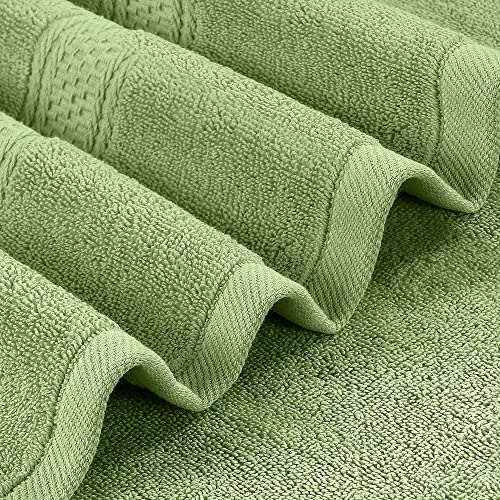 Utopia Towels 4 Pack Premium Bath Towels Set, 27 by 54 Inches, 100% Ring Spun Cotton 600GSM, Lightweight and Highly Absorbent Quick Drying Towels, Perfect for Daily Use, Sage Green - Image 4