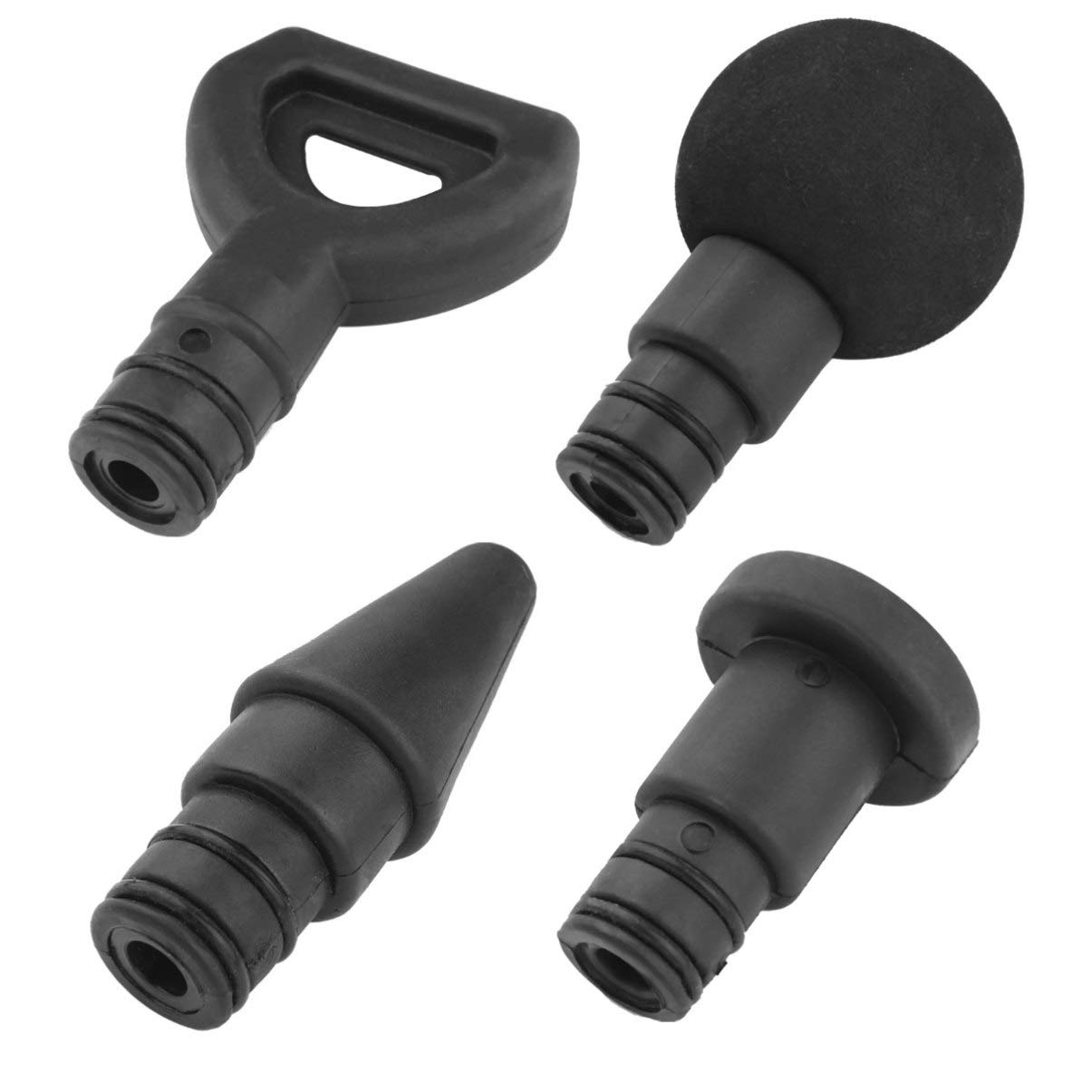 EXCLUZO 4PCS Jigsaw Massage Adapter Bit Deep Tissue Muscle Percussion Jigsaw Massager Bits Head Tips Ball Attachment for Muscle Relaxation