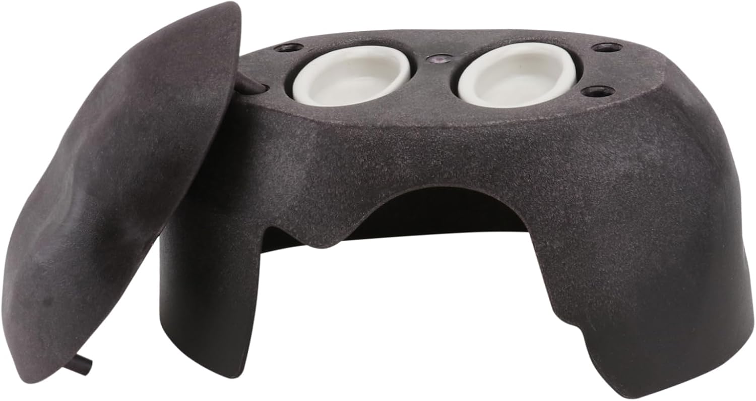 Sosoport 1PC Tortoise Hiding Cave with Ceramic Basin Decorative Reptile Humidification Shelter for Animals for Turtles Lizards and Spiders Durable and Safe Material