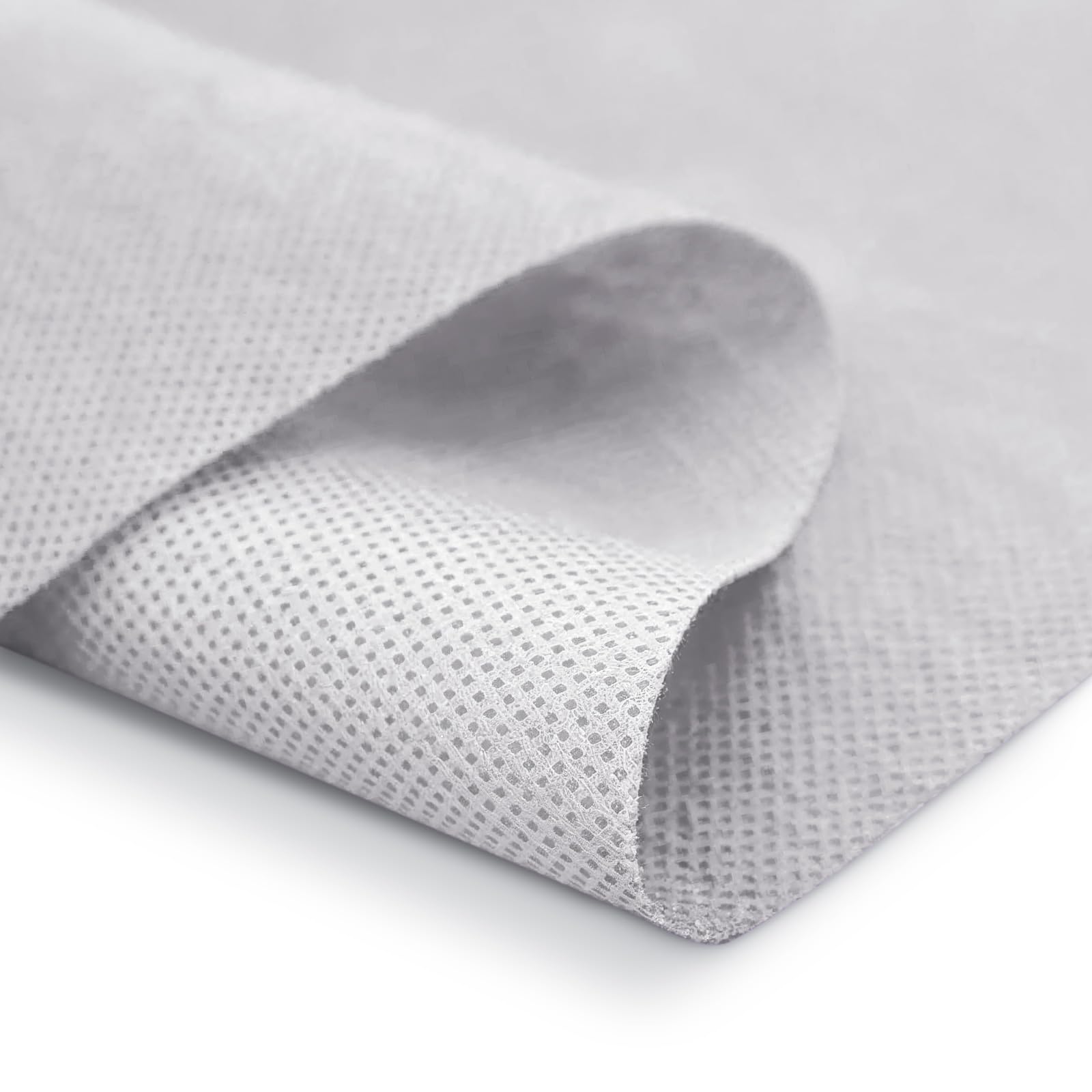 50 Unidades de Mantel de Mesa TNT - 1 x 1 m - Tejido no Tejido Spunbond (TNT) - Desechable con Efecto Tela - Resistente a Líquidos - Catering - Impermeable (Blanco)