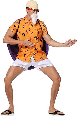 ハロウィン 亀仙人 武天老師 コスプレ アニメコスチューム フリーサイズ