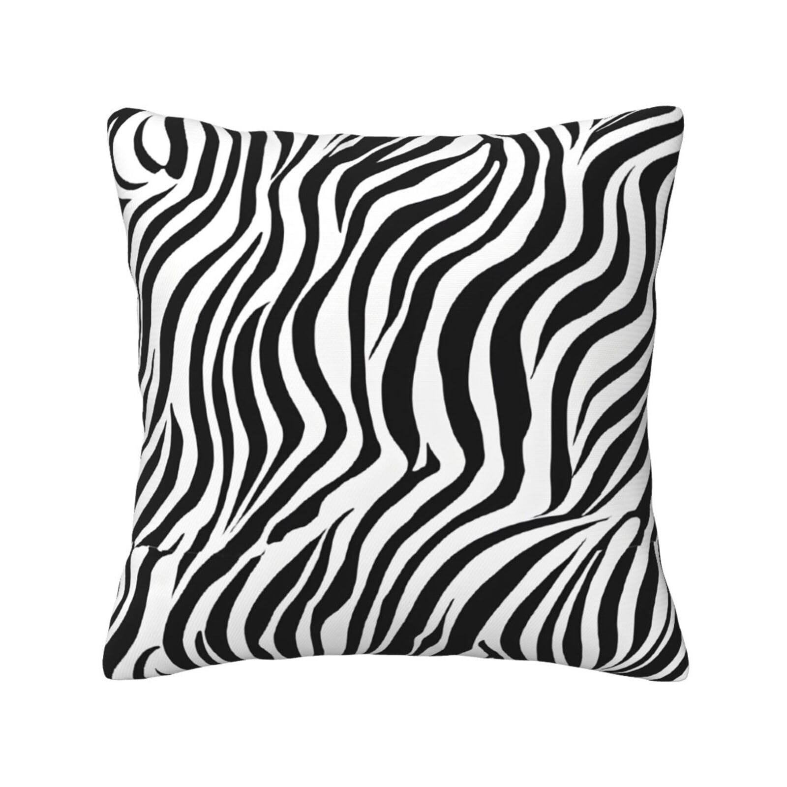 LHFIOHIRG (Zebra Print) Decorative Throw Pillow Covers Double-Sided Printed Cushion Covers for Sofa, Couch, Bed, and Home Decor 30 x 30cm