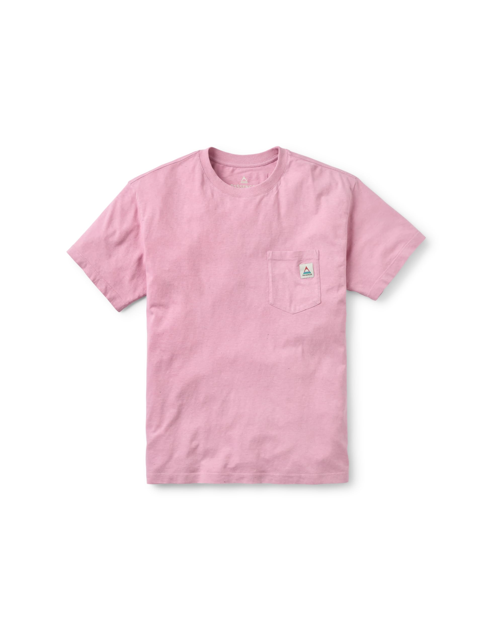 Passenger Men's Pink Haze Heritage Relaxed Fit Short Sleeve T-Shirt (Uk, Alpha, M, Regular, Regular, )