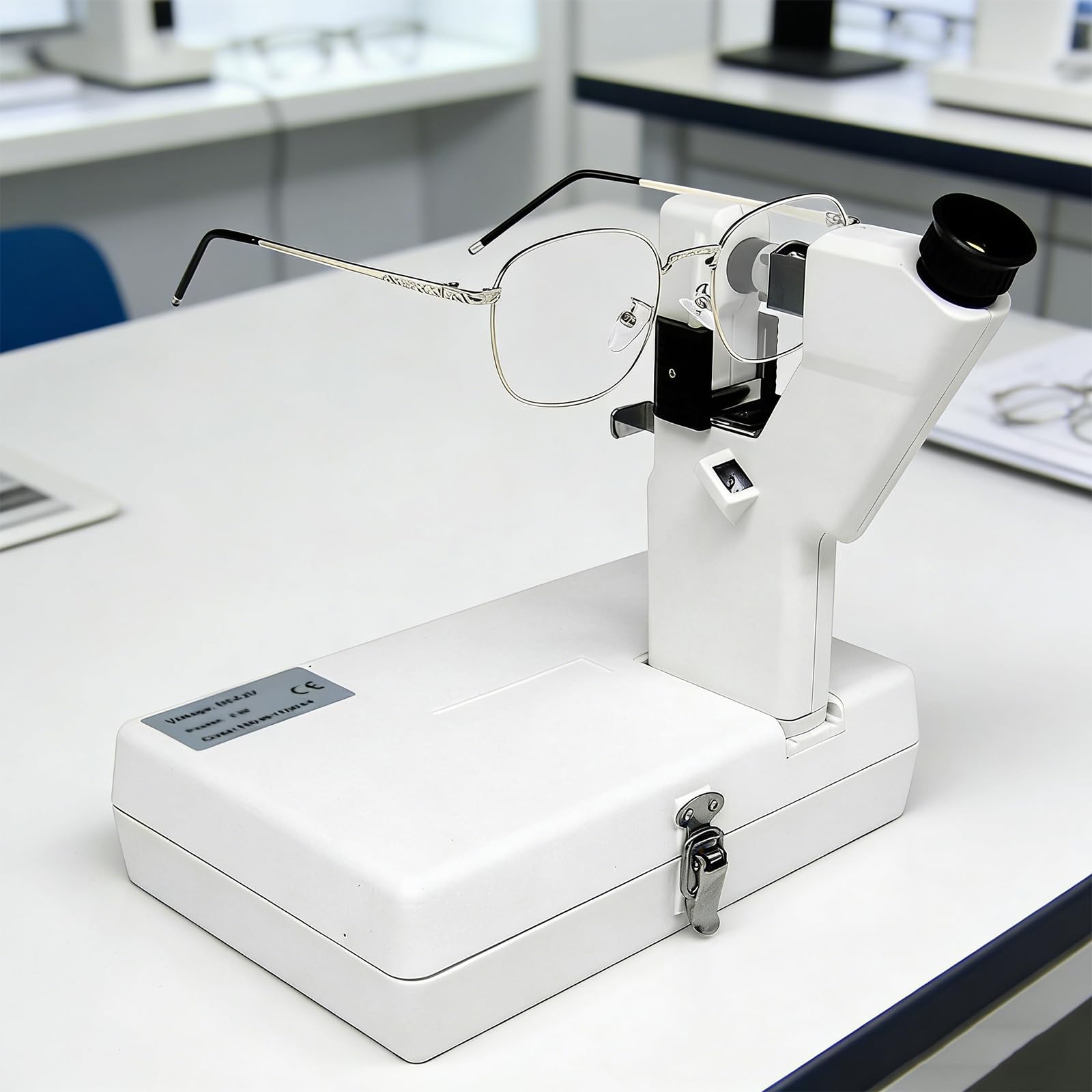 JXYQ Manual Optical Lensometer, Portable Lensmeter for Opticians, 0-±15D Measurement for 20-80mm Lenses