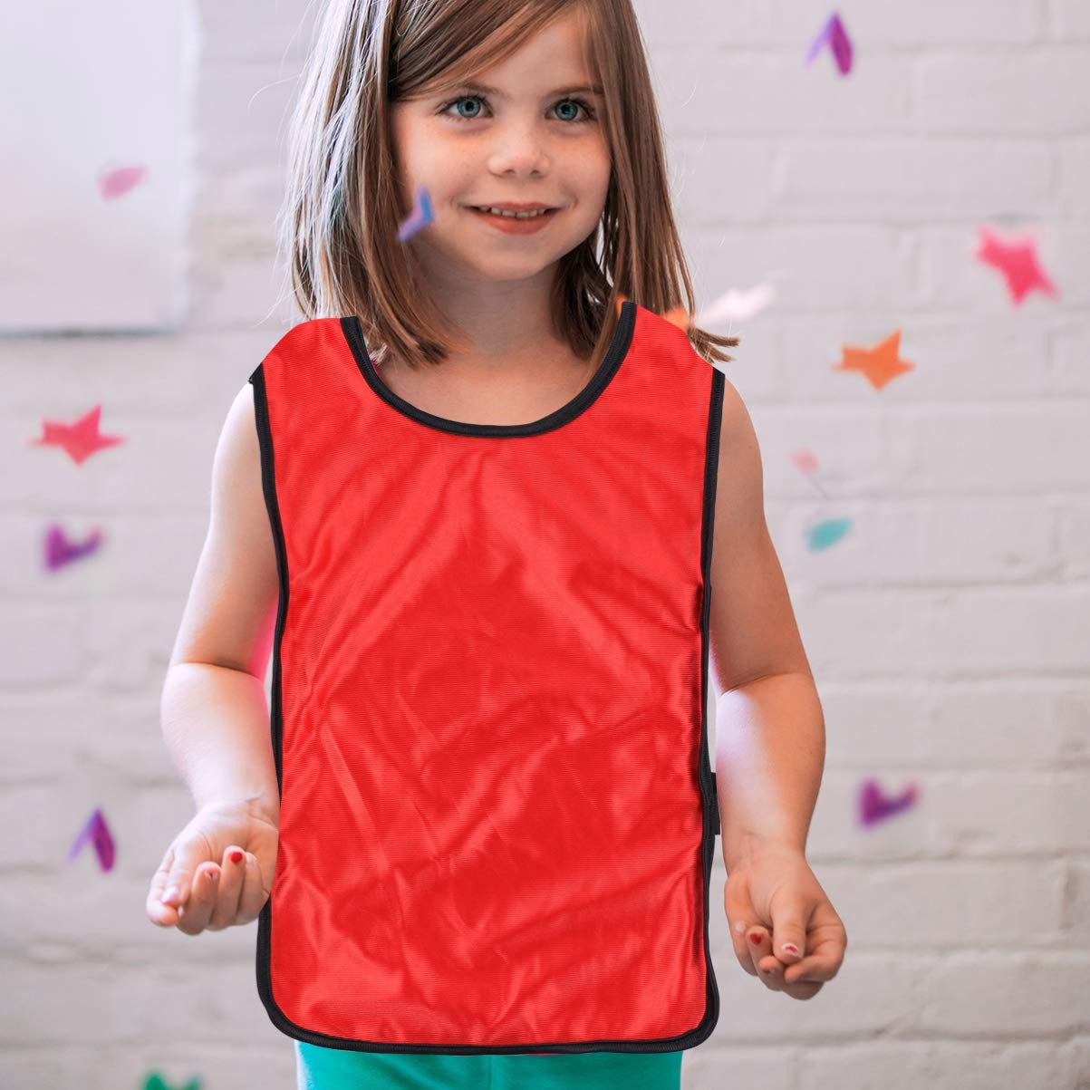 BESPORTBLE 6 Pièces Débardeur Athlétique Enfants Débardeurs Gilet Respirant Gilet De Basket-Ball Enfants Ballon De Football Garçons