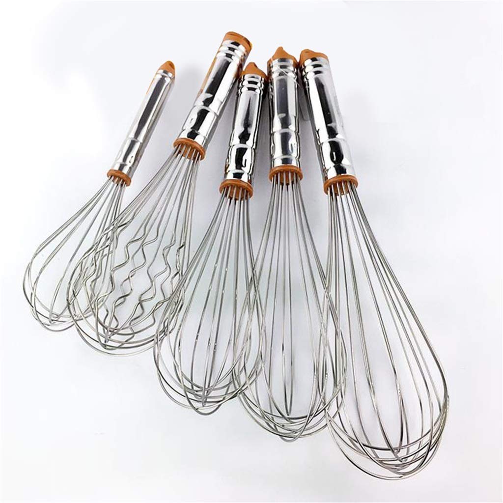 ZHANGXIAO Varillas De Batir, Acero Inoxidable Cocina Cocina Pastel Horneando Usado for Remover Huevo Harina (tamaño : 22cm+26cm+28cm)