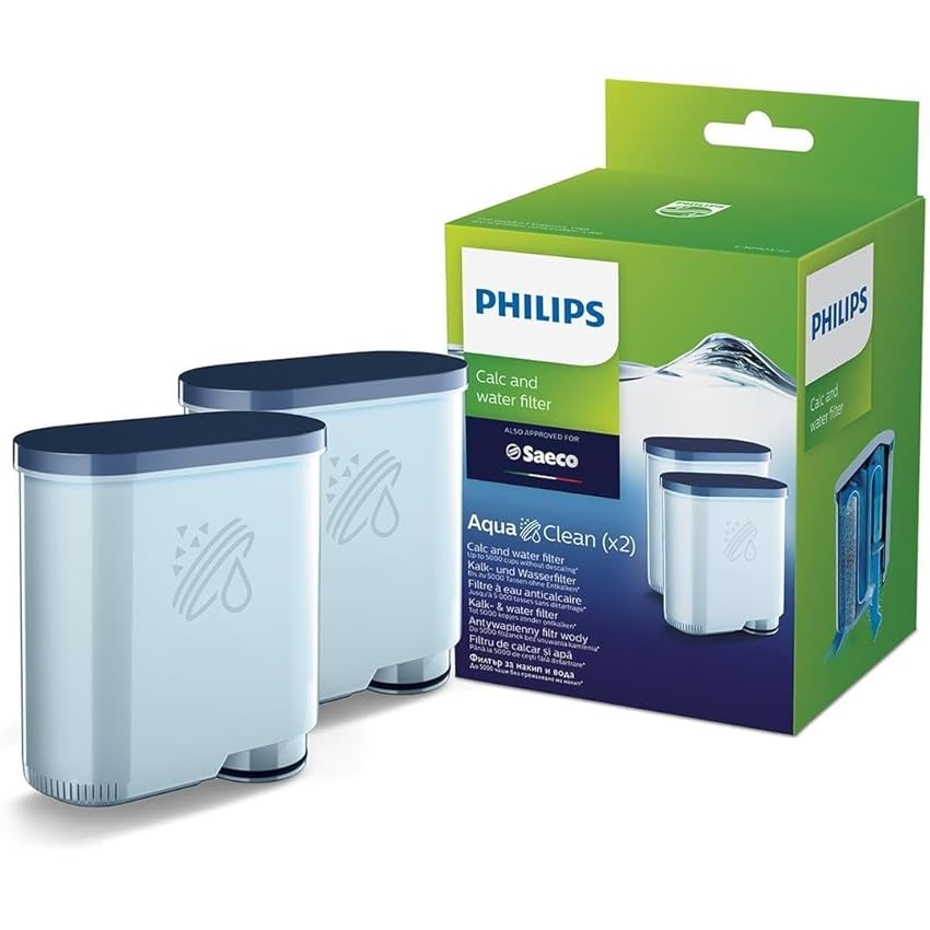 Philips Original AquaClean 2 Filtri Anticalcare e Acqua per Macchine da Caffè Automatiche, Per Caffè di Qualità e Aroma Intenso, Installazione Semplice (CA6903/22)