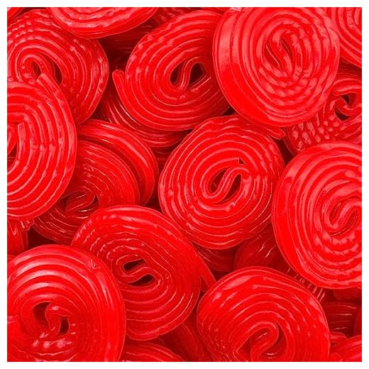 Sunny Island Broadway Strawberry Wheels, Red Licorice Flavored Candy, 2 Pounds Bag